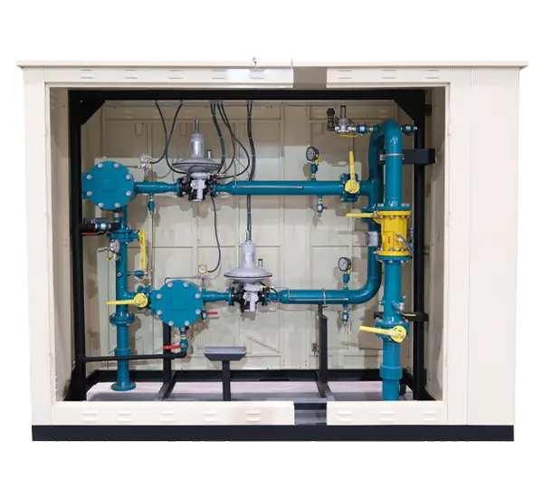 Station Solutions - High-pressure reduction and metering stations installed on the main natural gas transmission line. - 1