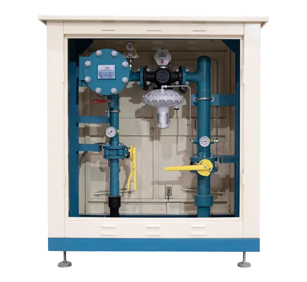 Station Solutions - High-pressure reduction and metering stations installed on the main natural gas transmission line. - 2